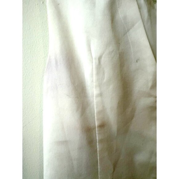 Flavio Castellani Embroidered White Fit & Flare Dress Size 40 - Picture 12 of 13